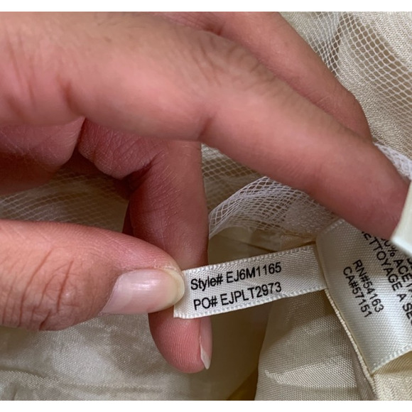 Eliza J Skirt Womens 6 Metallic Blend Polka Dot Lined Flare Pleated Pockets - Picture 8 of 13